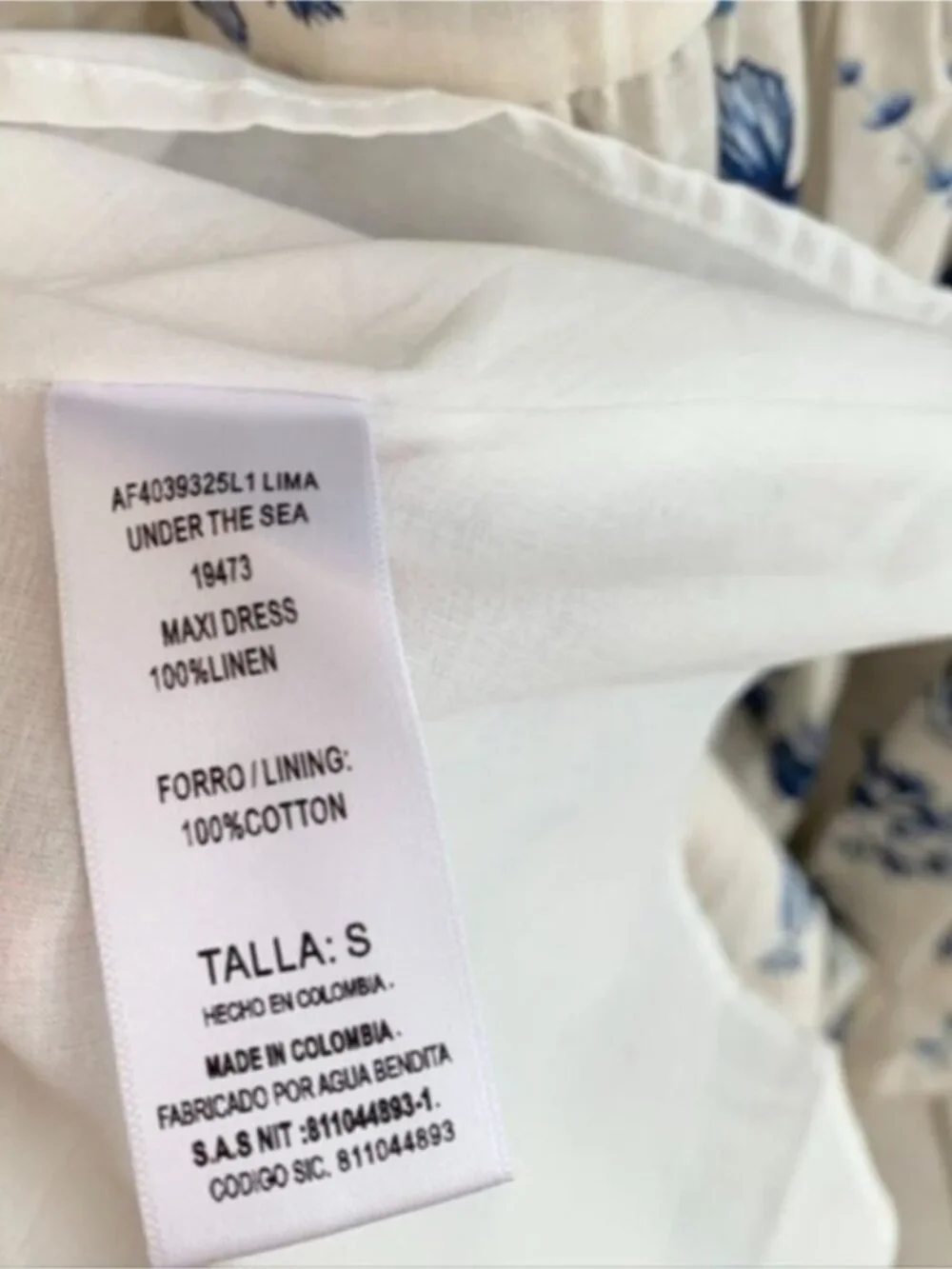 Agua by Agua Bendita Lima printed linen Dress - Picture 9 of 11